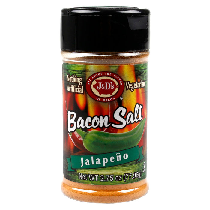 J&D's Jalapeno Bacon Salt 2.50 oz All Natural Bacon Flavored Seasoning Spice