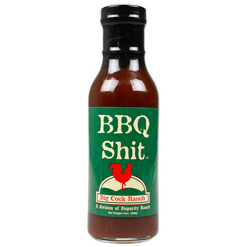 Big Cock Ranch BBQ Shit Barbecue Sauce Tangy Flavor BCR-BBQShit 14 oz Bottle