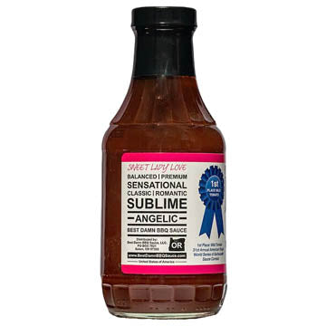 Best Damn BBQ Sauce Sweet Lady Love Sauce 20 Oz Bottle Award Winning