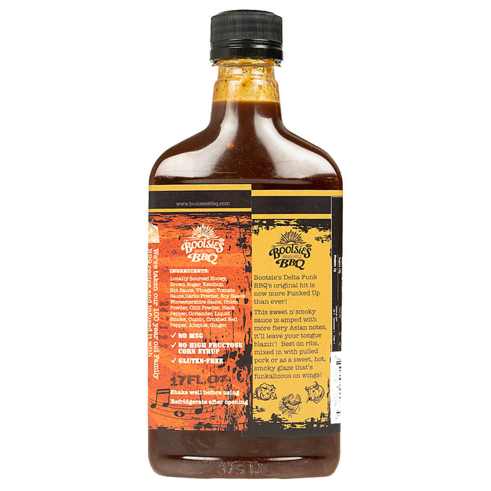 Bootsies Delta Funk BBQ Hot As Funk BBQ Sauce Sweet N' Smoky Gluten Free 17 Oz