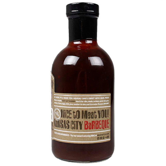 Meat Mitch WHOMP! Naked BBQ Sauce 21 Oz Bottle Award Winning No MSG or Gluten