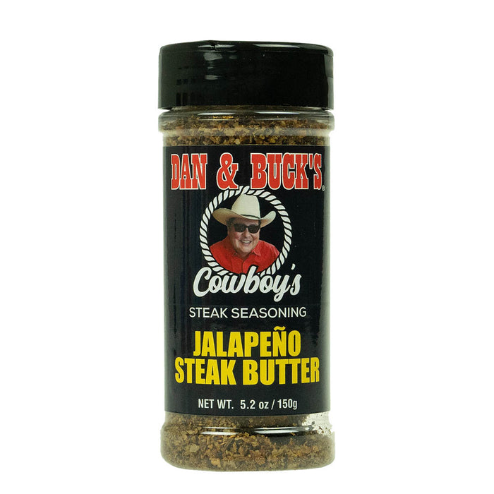 Dan & Buck's Jalapeno Steak Butter Seasoning Dry Rub Spicy Peppery Garlic 5 oz