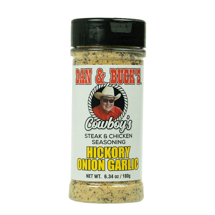 Dan & Buck's Hickory Onion Garlic Steak & Chicken Seasoning Rub & Marinade 6 oz