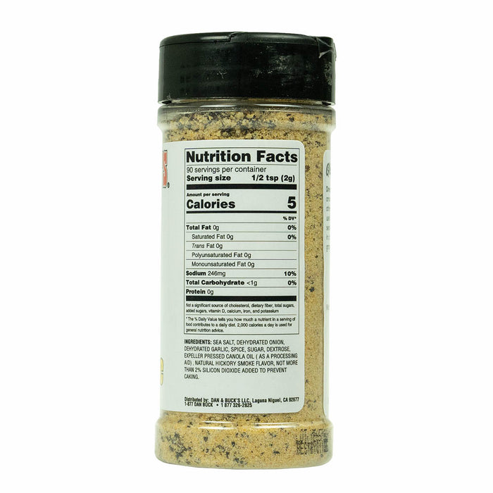 Dan & Buck's Hickory Onion Garlic Steak & Chicken Seasoning Rub & Marinade 6 oz