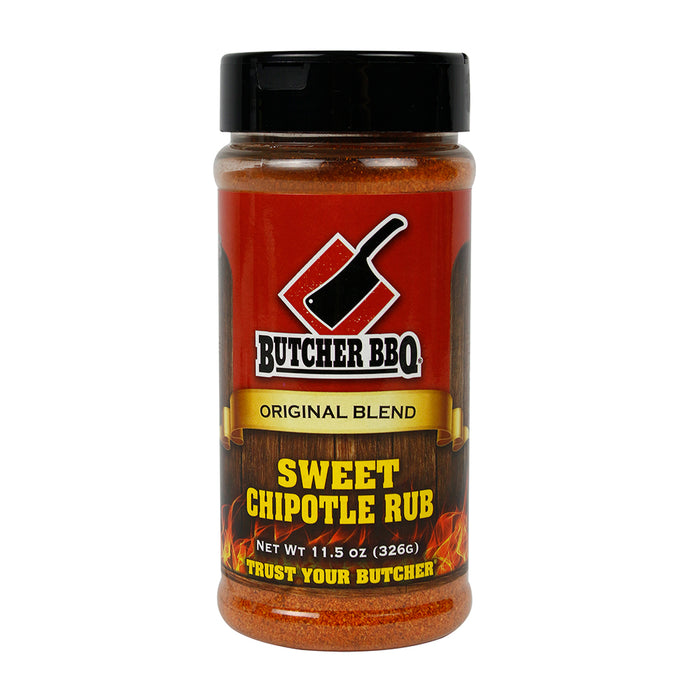 Butcher BBQ Sweet Chipotle Dry Rub Seasoning Original Blend Gluten Free 11.5 Oz