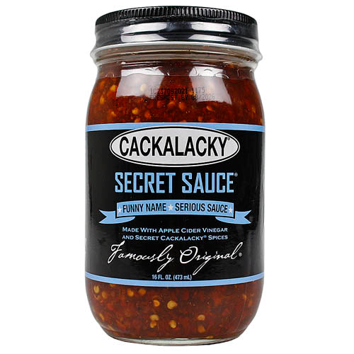 Cackalacky 16 oz Secret Sauce Red hot Vinegar Style Carolina Sauce All Natural