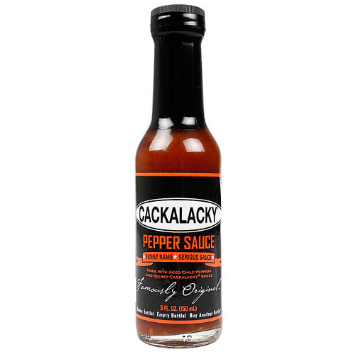 Cackalacky 5 oz Pepper Sauce Chile Peppers Original Sauce 3500 Scoville Units