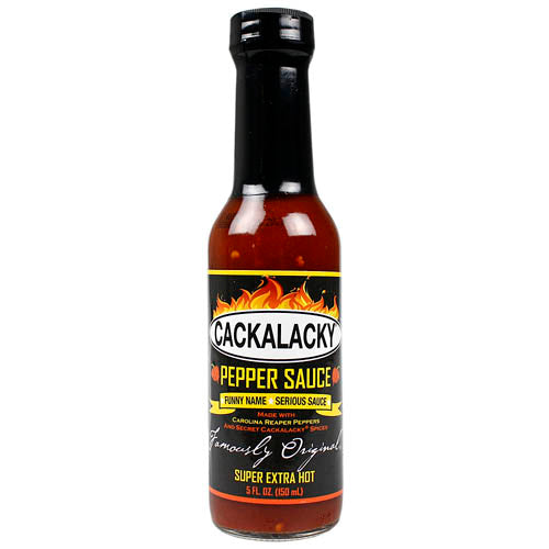 Cackalacky 5 oz. Pepper Sauce Super Extra Hot Carolina Reaper Chile Peppers