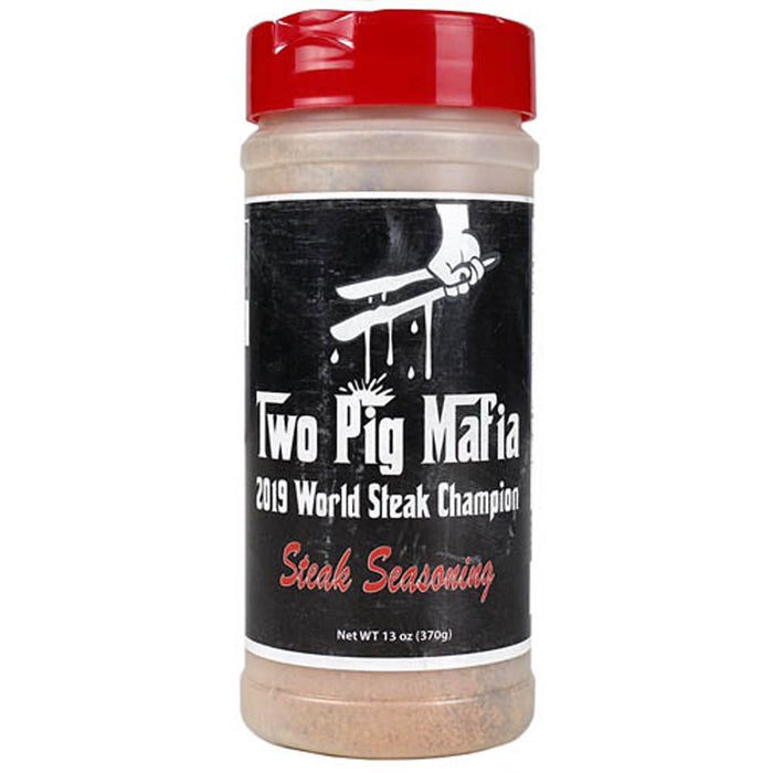 Two Pig Mafia BBQ Steak Seasoning 13 Oz. Bottle Gluten Msg Free World Champion