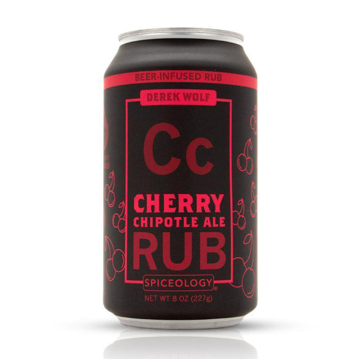 Spiceology Beer Can Cherry Chipotle Ale Rub 8 Oz Derek Wolf Beer Infused Rub