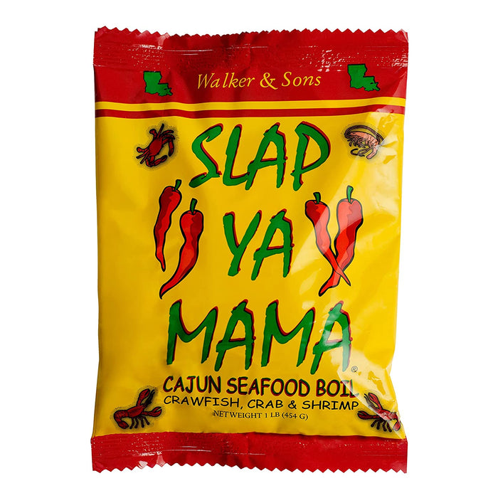 Slap Ya Mama Authentic Cajun Seafood Boil Seasoning Mix 16 Oz Bag DR371