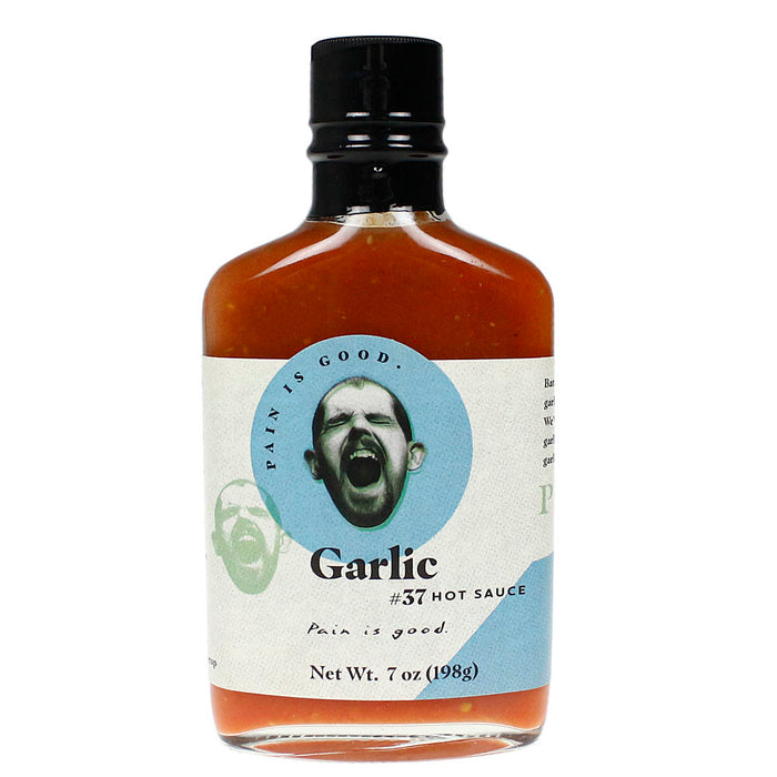 Pain is Good Batch #37 Garlic Style Hot Sauce Kansas City Chief Approved 7 oz.