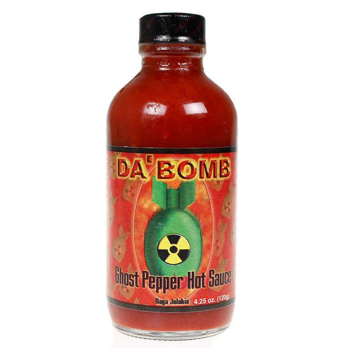 Da' Bomb Ghost Pepper Extremely Hot Sauce Spicy 22,800 Scoville Units 4 oz.