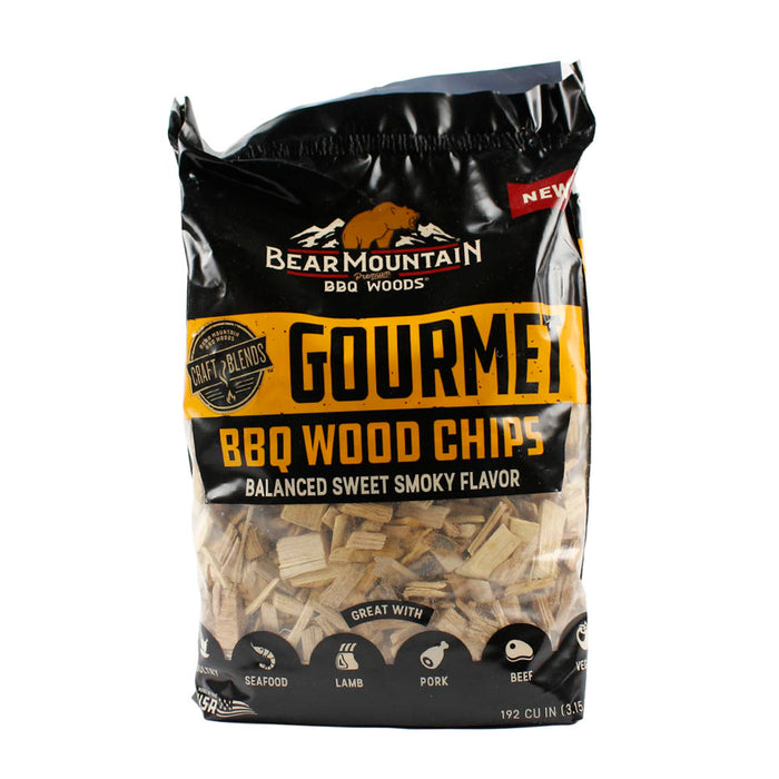 Bear Mountain BBQ Gourmet Natural Hardwood Chips Balanced Sweet Smoky Flavor