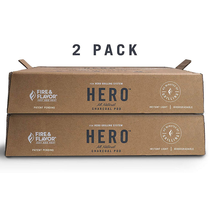 Fire & Flavor Hero Charcoal Refill Pack of 2 FFG2