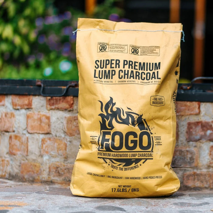 FOGO Super Premium Lump Charcoal 17.6 lb Bag All Natural Hardwood FG-CH-FP-17