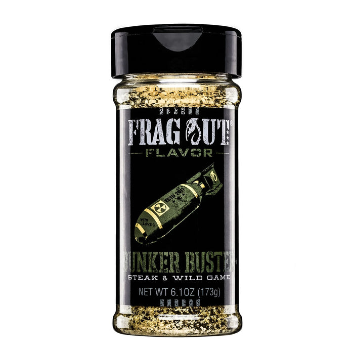 Frag Out Flavor Bunker Buster Steak and Wild Game Seasoning Rub 6.1 Oz Bottle