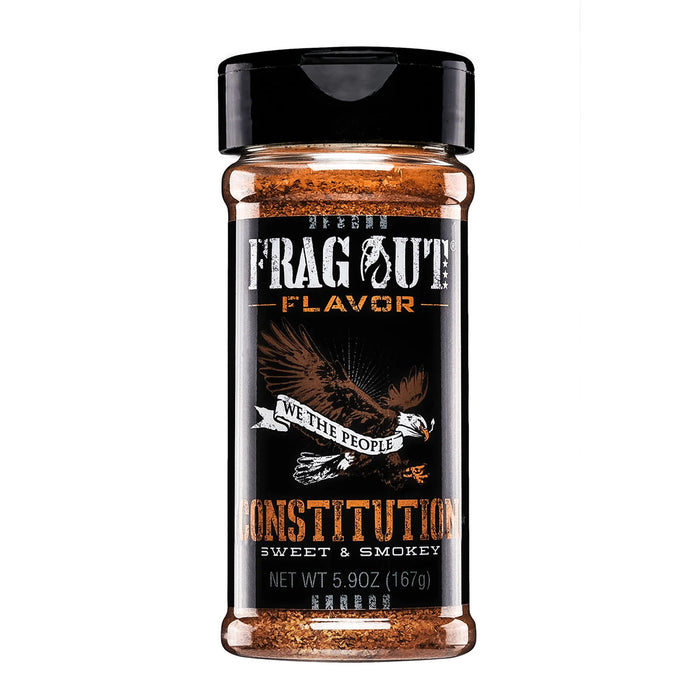 Frag Out Flavor Constitution Sweet and Smokey Seasoning Rub Blend 5.9 Oz Bottle