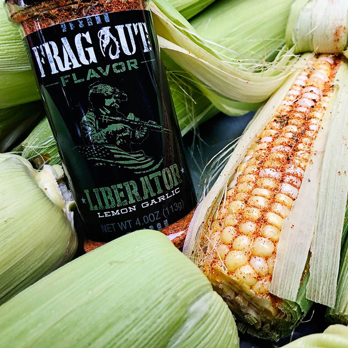 Frag Out Flavor Liberator Lemon Garlic Seasoning and Rub 4 Oz Bottle