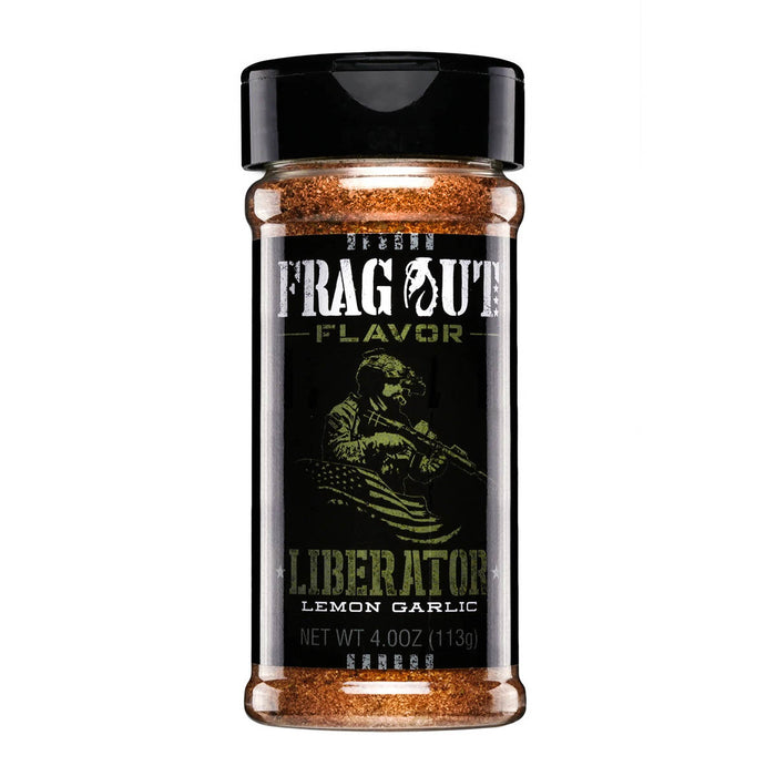 Frag Out Flavor Liberator Lemon Garlic Seasoning and Rub 4 Oz Bottle