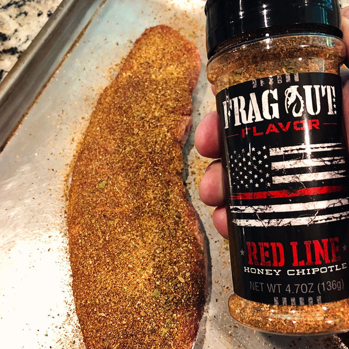 Frag Out Flavor Red Line Honey Chipotle Seasoning Rub Medium Heat 5 Oz Bottle