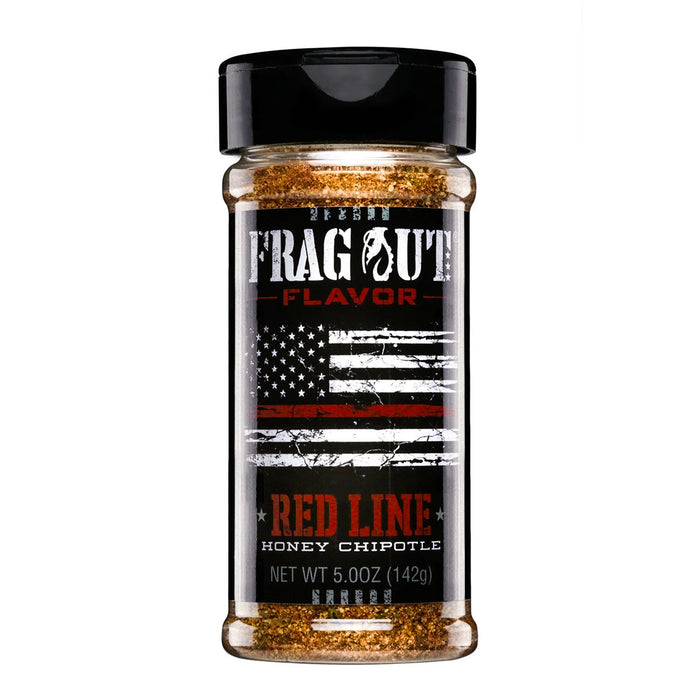 Frag Out Flavor Red Line Honey Chipotle Seasoning Rub Medium Heat 5 Oz Bottle