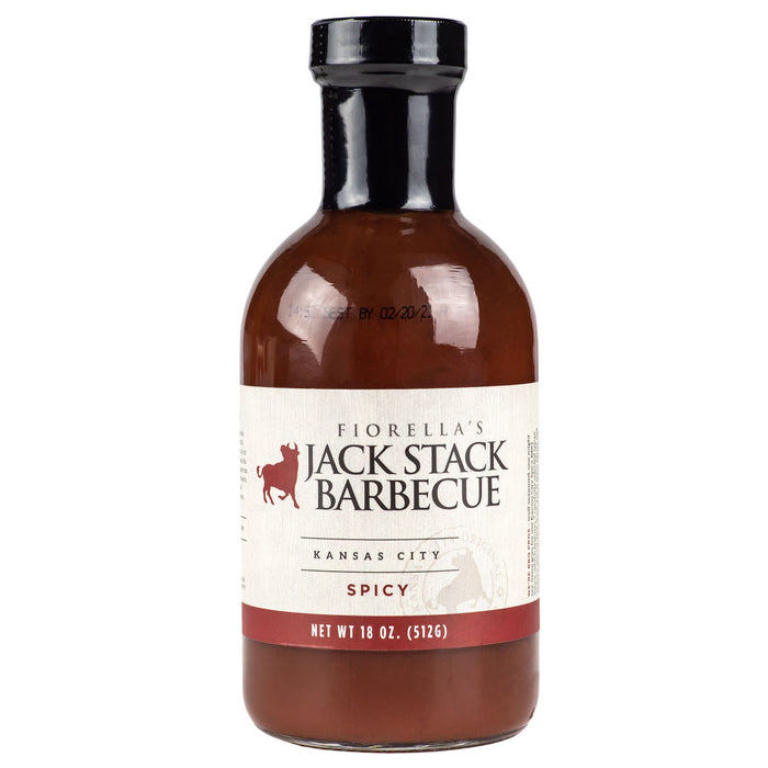 Fiorella's Jack Stack Barbecue Sauce Kansas City Spicy BBQ 18 Ounce Bottle