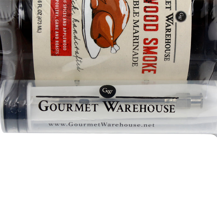 Gourmet Warehouse Applewood Smoke Injectable Marinade 16 Oz Bottle GW-AS-ING