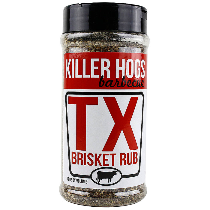 Killer Hogs BBQ 16 Oz Tx Brisket Competition Rated Dry Rub Seasoning H2Q-0213