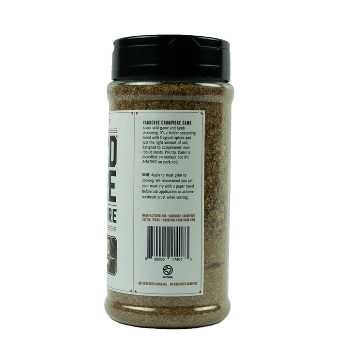 Hardcore Carnivore Camo Seasoning 10.5 oz Game and Lamb BBQ Rub