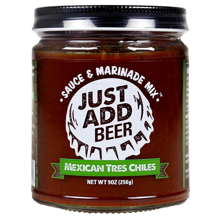 Just Add Beer 9 Oz Mexican Tres Chiles Sauce and Marinade Mix JAB003