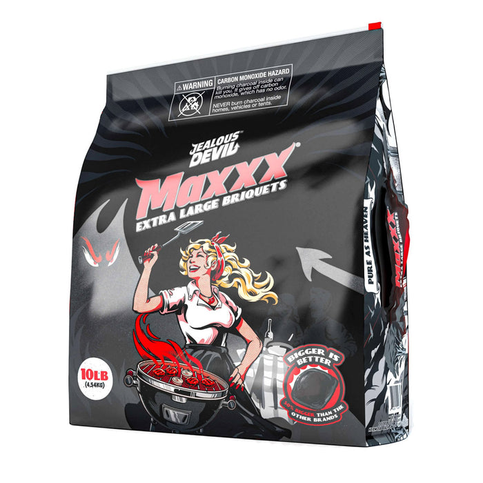 Jealous Devil All Natural Maxxx XL Pillow Briquets 10 lbs JDMAX10