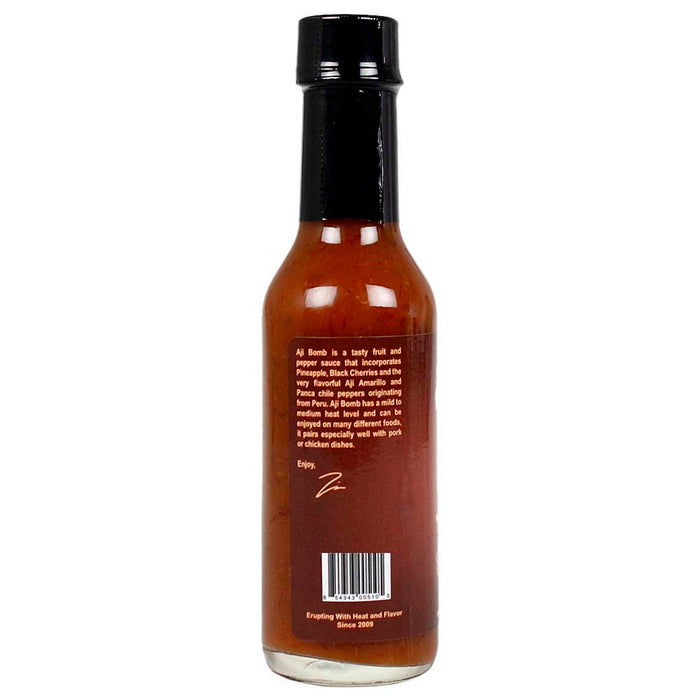 Volcanic Peppers Aji Bomb Fruit and Pepper Sauce 5 Oz Sweet Mild LAVADBA