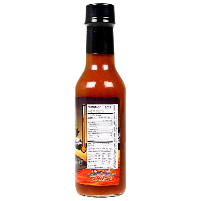 Volcanic Peppers Scott's Scorchin' Ghost Hot Sauce 5 Oz Bottle Spicy LAVASSGPS