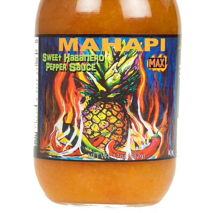 Sweet Habanero Pepper Sauce Sweet Heat Authentic Recipe 17 Oz Jar Max Mahapi