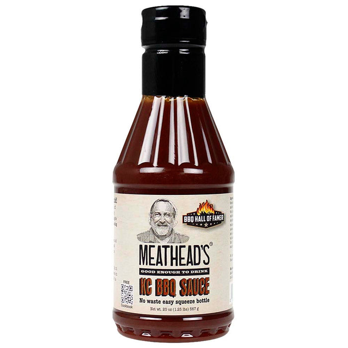 Meatheads BBQ Sauce Kansas City Style All Purpose 20 Oz Squeeze Bottle