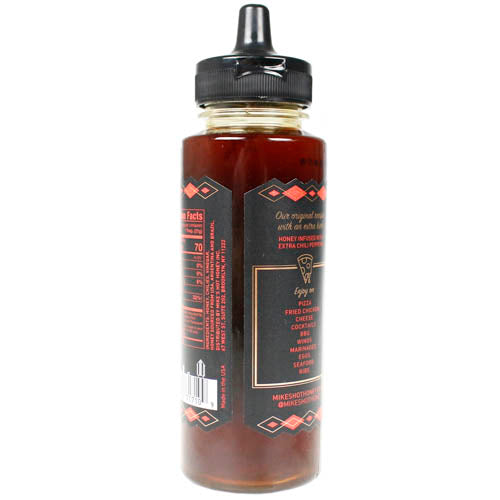 Mikes Hot 12oz Honey Infused With Extra Hot Chiles in Squeeze Bottle MHHXH126