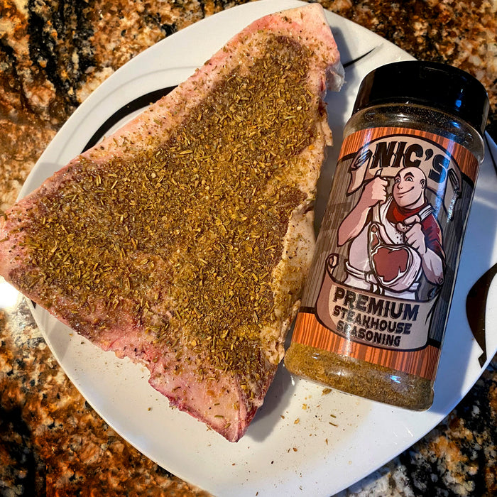 Nic's Premium Steakhouse Steak Prime Rib Rub Seasoning 16 oz Bottle Savory Herbs