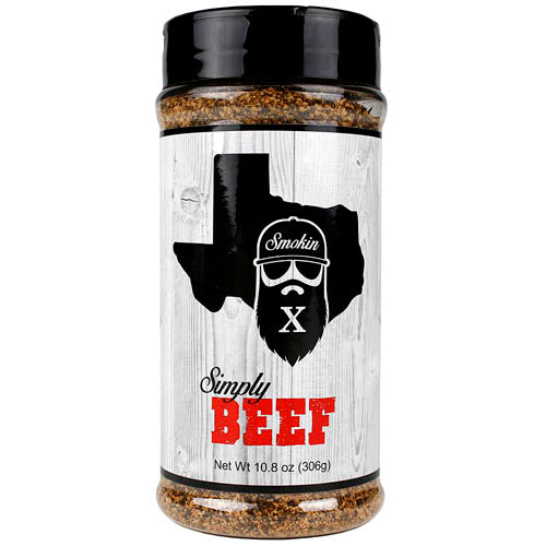 Smokin X Simply Beef 10.8 Oz. Steak Brisket Seasoning Rub Championship Blend