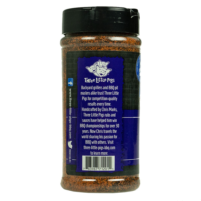 Three Little Pigs 12.2 Oz Texas Beef Bbq Dry Rub Competition Rated Seasoning