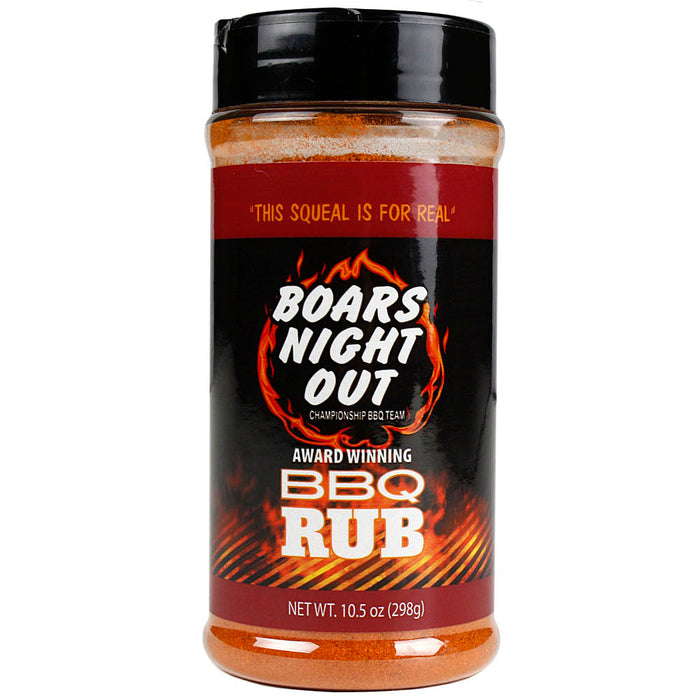 Boars Night Out Barbecue Dry Rub 10.5 Oz. Bottle Competition Rated Seasoning