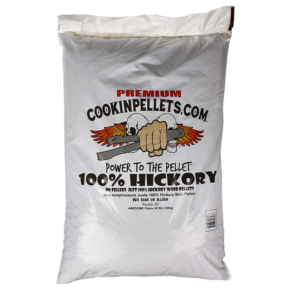 CookinPellets 100 Hickory Wood Cooking BBQ Pellets 40lb Bag PEL215