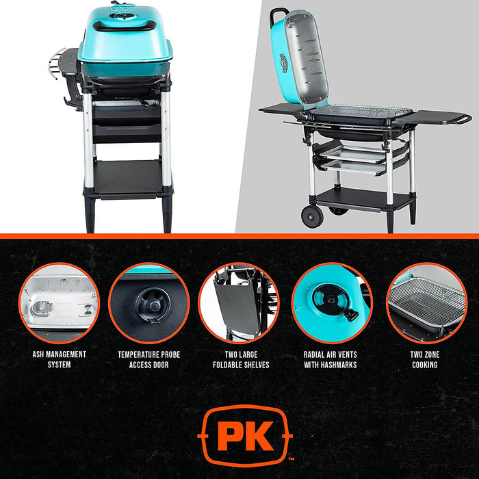 The All New Original PK300AF Grill & Smoker - Teal