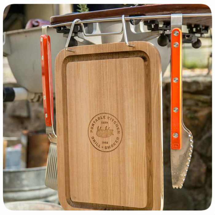 Portable Kitchens PK Durable Teak Wood Cutting Board 17.5 x 11.5 PKUA-CB-TW-X