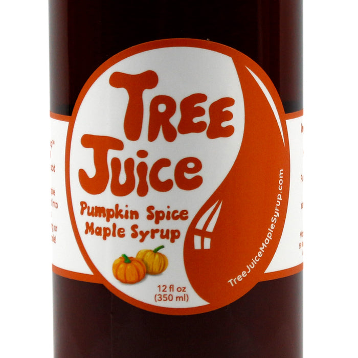 Tree Juice Pumpkin Spice Maple Syrup With All Organic Pumpkin Pie Spice 12oz