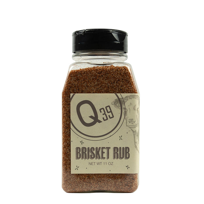 Q39 Brisket Dry Rub Balanced Blend Of Spice & Sweet Gluten Free No MSG 11 oz