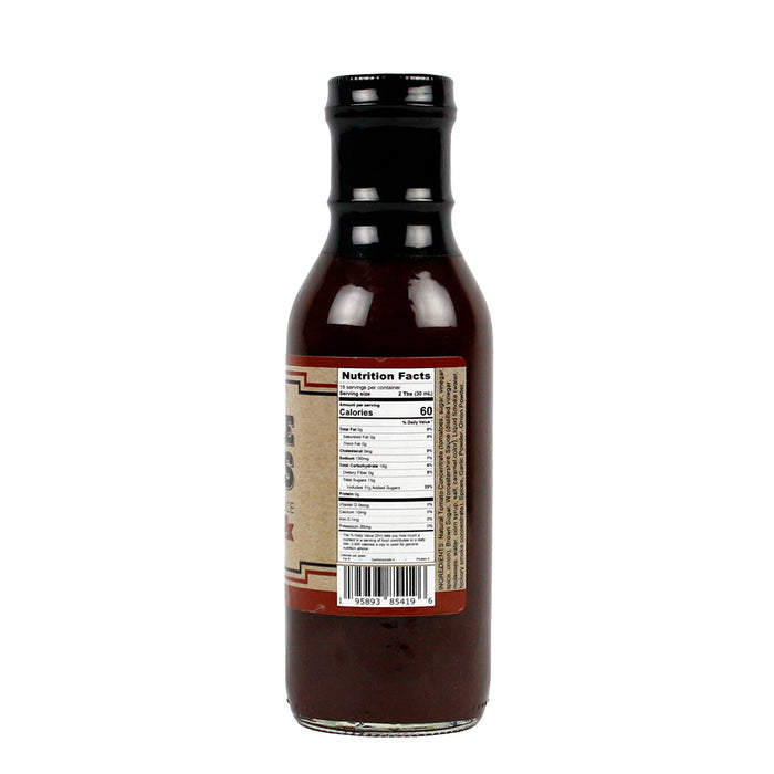 Uncle Jays BBQ Sauce Sweet and Smoky Local Nebraska Sauce 12 Oz Bottle