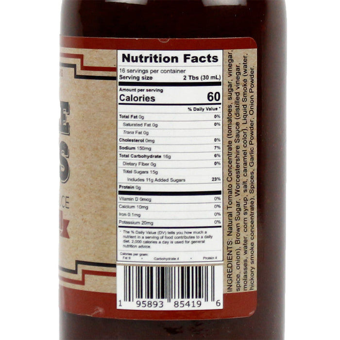 Uncle Jays BBQ Sauce Sweet and Smoky Local Nebraska Sauce 12 Oz Bottle