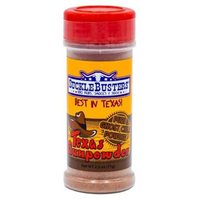 Sucklebusters Texas Gunpowder Pure Ground Ghost Pepper 2.5 Oz MEGA HOT