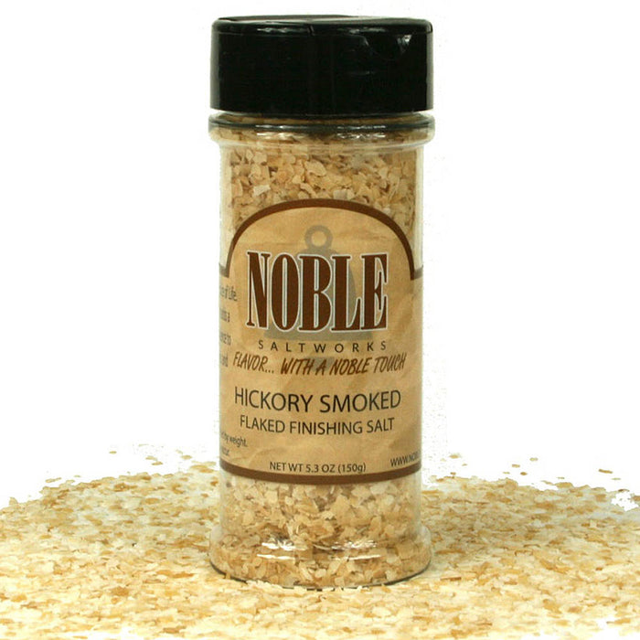 Noble Smokeworks Hickory Smoked Flaked Finishing Salt 5.3 Oz Bottle